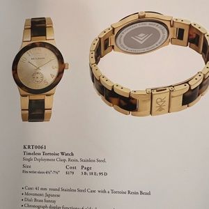 Silpada Timeless Tortoise Watch. EUC, Originally $179